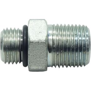1 Piece 3/8" Male ORB O-Ring Boss x 3/8" Male Pipe Adapter Steel Hydraulic Fitting