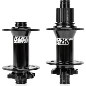 BestParts XM350 Boost MTB 32 Holes J-Bend Front Rear Hub Set,12x148mm /15x110mm Hub,MS Boost hub fit for Shimano Microspline 12 Speed,Black Set