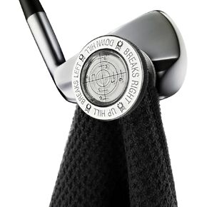 Magnetic Clip for Any Golf Towel - Removeable and Reusable Golf Towel Magnet - Add Industrial Strength Magnet to Any Towel - Strong Hold to Golf Bags, Clubs or Carts (Bubble White)