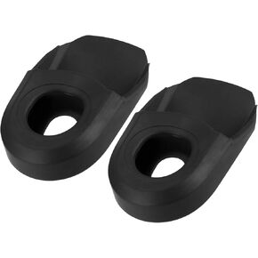2pcs Soft Plastic Bicycle Cycling Crank Boot Protectors Mountain Bike Gel Sleeve Crank Arm Cover Protection Black Replace Parts