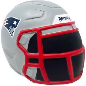 Party Animal NFL Jumbo Squeezymates Helmet New England Patriots Squeezy Helmet Figurine, Team Colors, 4" Tall