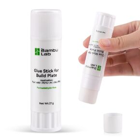 Bambu Lab Orignal 3D Printer Glue Stick, Solid 3D Print Bed Adhesive, Avoid Warping for Printing ABS,PLA,PETG,TPU Filament on Various Build Plate,with Strong Adhesion - 21g