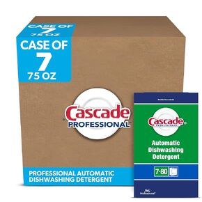Cascade Professional Automatic Dishwasher Detergent Powder, Fresh Scent, 75 oz (Case of 7)