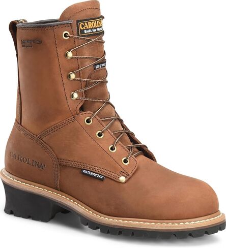 Carolina Men's CA7145 Journeyman 8Soft Toe Insulated Waterproof Work Boot Yellow 8.5 EE in Saudi Arabia