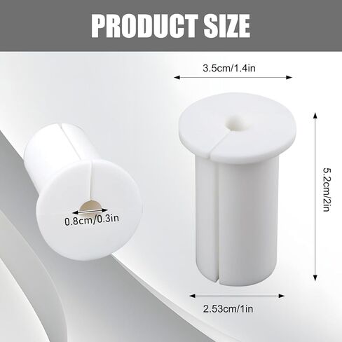 مجموعة توجيه الكابل 4 أجزاء كابلات الحلقات للكابلات جدار الكابل تمر عبر جدار الحائط كابل تمر عبر جروميت أثاث ثقوب السلك الأكمام مناسبة لثغرات سلك سلك الجدار داخل 8.5 ملم in Kuwait