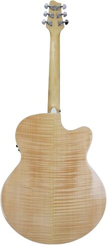 Sawtooth Maple Series Left-Handed Acoustic-Electric Cutaway Jumbo Guitar with Padded Gig Bag and Pick Sampler in Kuwait