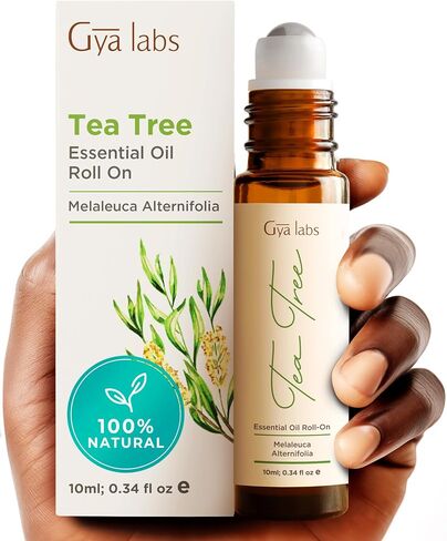 Gya Labs Focus Booster Essential Oil Roll-On - Fresh, Minty Scent Focus Roll On (0.34 fl oz) in Saudi Arabia