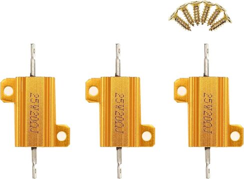 3 Pieces 25W 20 Ohm High Power Aluminum Housed WireWound Resistor with Screws in Saudi Arabia