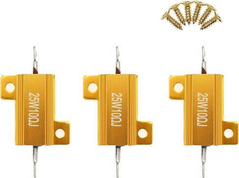 3 Pieces 25W 20 Ohm High Power Aluminum Housed WireWound Resistor with Screws in Saudi Arabia