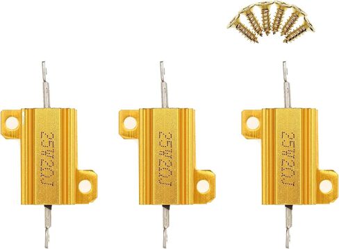 3 Pieces 25W 20 Ohm High Power Aluminum Housed WireWound Resistor with Screws in Saudi Arabia