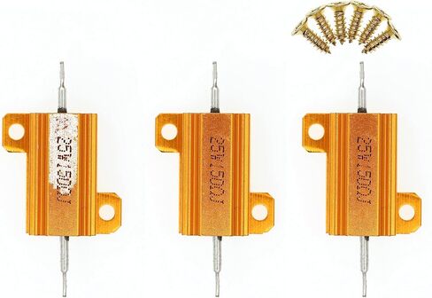 3 Pieces 25W 20 Ohm High Power Aluminum Housed WireWound Resistor with Screws in Saudi Arabia