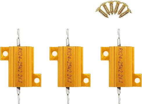 3 Pieces 25W 20 Ohm High Power Aluminum Housed WireWound Resistor with Screws in Saudi Arabia