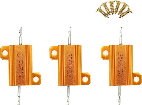 3 Pieces 25W 20 Ohm High Power Aluminum Housed WireWound Resistor with Screws in Saudi Arabia