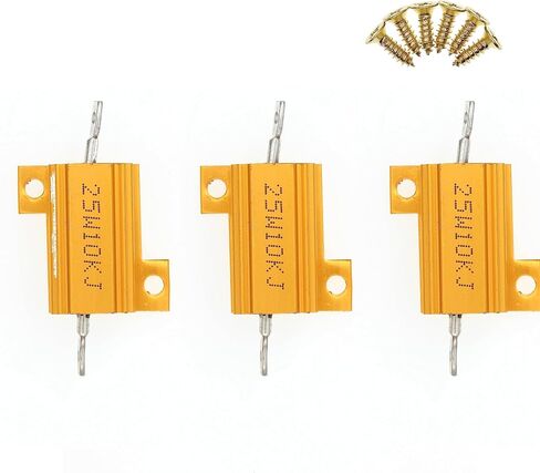 3 Pieces 25W 20 Ohm High Power Aluminum Housed WireWound Resistor with Screws in Saudi Arabia