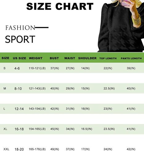 Women's 2024 Fall Two Piece Outfit Sweatsuit Casual Long Sleeve Pullover Tops and Drawstring Wide Leg in Saudi Arabia