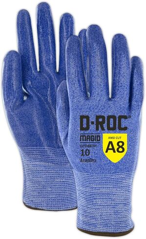 MAGID D - ROC Aerodex 13 - Gauge REPTEK GRIP SILICONE PLAN CANTER WARTH مع بطانة الأكريليك - مستوى القطع A8-9/كبير ، زوج واحد in Saudi Arabia