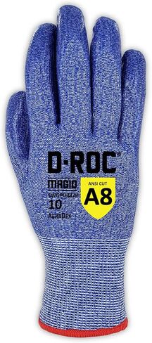 MAGID D - ROC Aerodex 13 - Gauge REPTEK GRIP SILICONE PLAN CANTER WARTH مع بطانة الأكريليك - مستوى القطع A8-9/كبير ، زوج واحد in Saudi Arabia