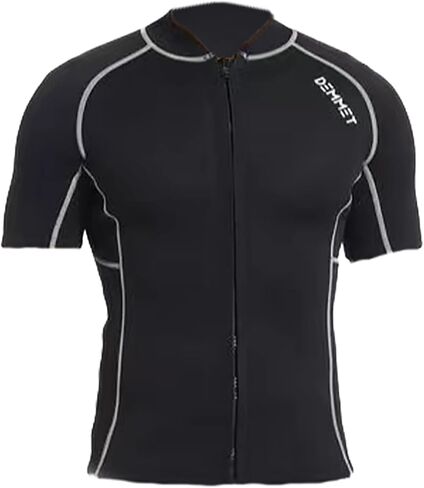 Wetsuit Top Short Sleeve 1.5mm-3mm Neoprene Short Wetsuit Jacket Men Women High Stretch Wetsuit Couple's Front Zip Wetsuit Swim Dive Snorkeling Surf Kayak Canoe in Saudi Arabia