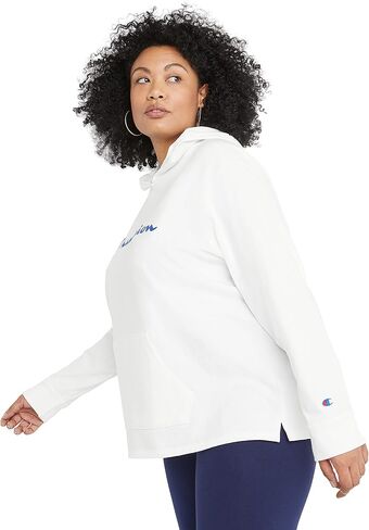 Champion Women's T-Shirt Hoodie, Mid-weight Hooded Jersey Knit Pullover, Jersey Hoodie, Script in Saudi Arabia