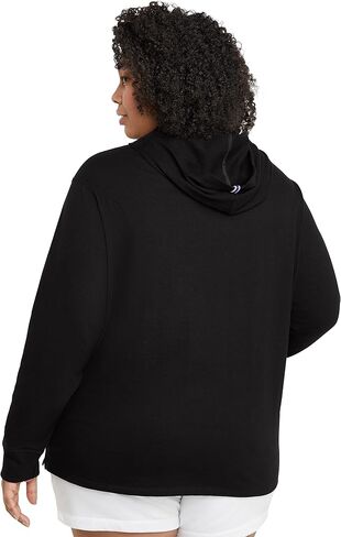 Champion Women's T-Shirt Hoodie, Mid-weight Hooded Jersey Knit Pullover, Jersey Hoodie, Script in Saudi Arabia