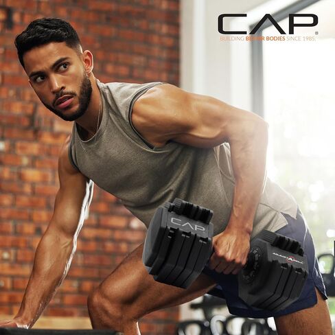 أوزان الدمبل القابلة للتعديل من CAP Barbell ADJUSTABELL - زوج | خيار وزن الزوج 12.5 و25 و55 رطلاً in Kuwait