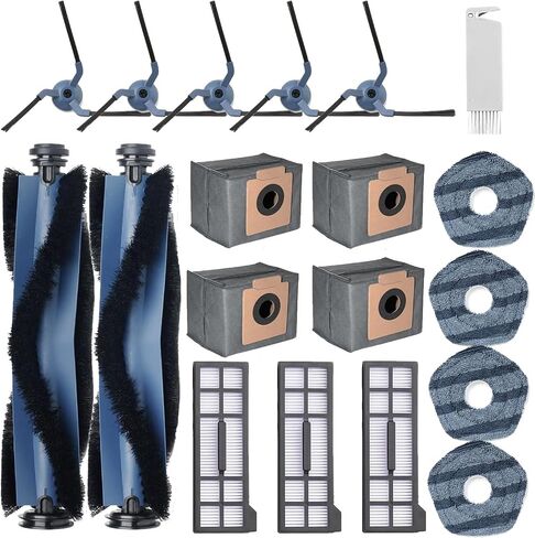 Replacement Accessories Parts for Eufy X10 Pro Omni 2-Roller Brush 5-Side Brush 3-HEPA Filter 4 Mop Pads 4 Dust Bags 1 Cleanning Tool in Saudi Arabia