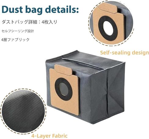 Replacement Accessories Parts for Eufy X10 Pro Omni 2-Roller Brush 5-Side Brush 3-HEPA Filter 4 Mop Pads 4 Dust Bags 1 Cleanning Tool in Saudi Arabia