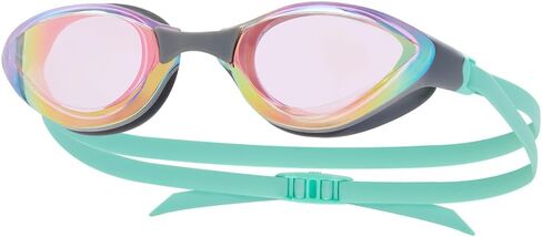 Sporti Mirrored Swim Goggles Adult Women Men, Max Vision for Training & Racing, Anti-Fog, UV Protection Swimming Goggles in Saudi Arabia