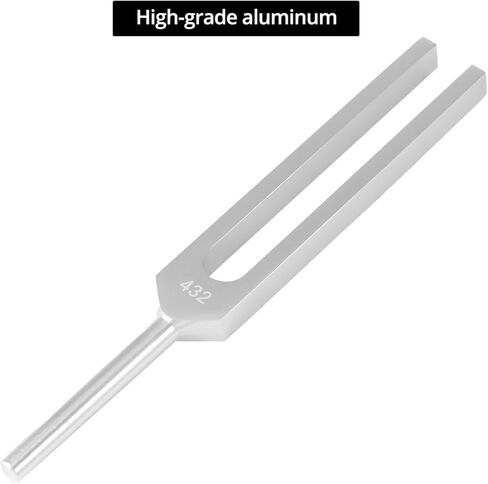 شوكة ضبط QWORK 432 هرتز للشفاء والصحة - سبائك ألومنيوم مقاومة للصدمات، من أجل الريكي، وتقليل التوتر، والتأمل، والعلاج الصوتي in Kuwait