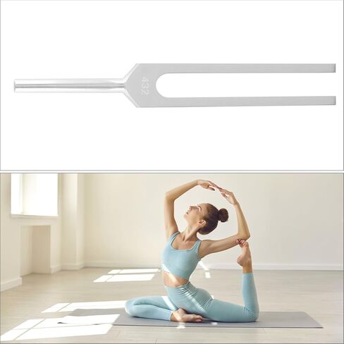 شوكة ضبط QWORK 432 هرتز للشفاء والصحة - سبائك ألومنيوم مقاومة للصدمات، من أجل الريكي، وتقليل التوتر، والتأمل، والعلاج الصوتي in Kuwait