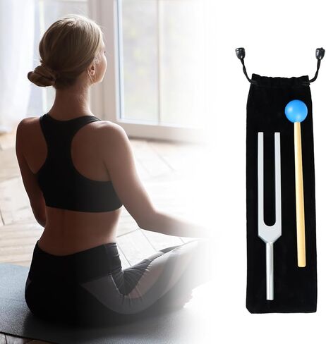 شوكة ضبط QWORK 432 هرتز للشفاء والصحة - سبائك ألومنيوم مقاومة للصدمات، من أجل الريكي، وتقليل التوتر، والتأمل، والعلاج الصوتي in Kuwait