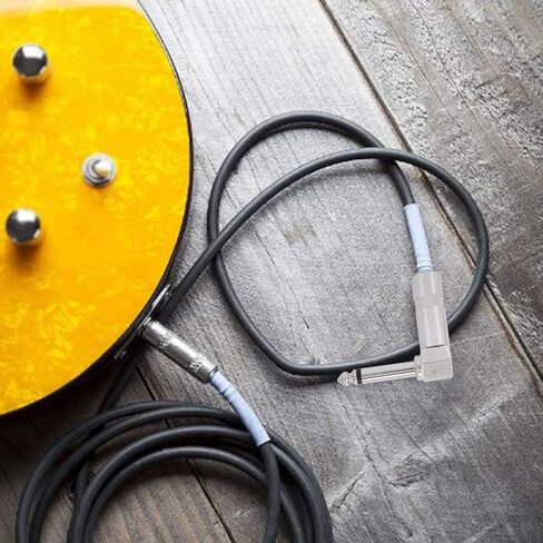 Audio1/4"90Degree Right Angle Plug,5Pcs Audio Right Angle Plugs Audio 90 Degree Right Angle Plug Mono Phone Plug Guitar Audio Jack Connector Microphone Cable Terminal for Speaker/Guitar/Patch/Cables in Kuwait