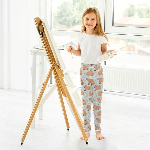 Aflyko Girls' Leggings Kids Workout Pants Dance Tights Ankle Length 4-10T in Saudi Arabia