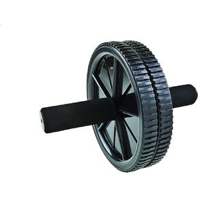 GoFit Dual Exercise Ab Wheel- Roller with Handles,Black,One Size,GF-Dew