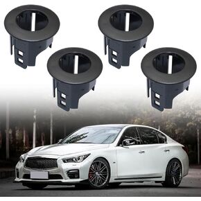4 Parking Sensor Retainer Bumper Holder Compatible With Infiniti Q50 Q70 Q70L QX60 QX50 QX80 Replace 259943JA0B 28438-4GA1A 28438-5ZA3B 28438-6AV6A