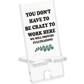 Funny Cell Phone Holder Gift for Women, Cute Cubicle Decorations for Women, Funny Office Gifts for Coworkers, Women, Co-Worker Colleagues, Friends, Home Office Decor for Women,SSZ10