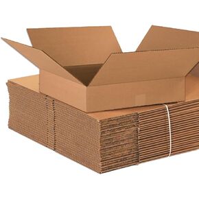 AVIDITI Shipping Boxes Flat 24"L x 24"W x 4"H (10-Pack) Corrugated Cardboard Box for Packing, Moving and Storage
