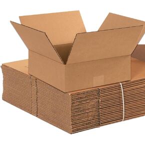 AVIDITI Shipping Boxes Flat 24"L x 24"W x 4"H (10-Pack) Corrugated Cardboard Box for Packing, Moving and Storage