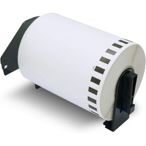 BETCKEY - Compatible with Brother DK-2243 (4" x 100', Removable) Continuous Length Shipping Labels, Compatible for Brother Desktop Label Printers [1 Roll Continuous Labels, Removable]