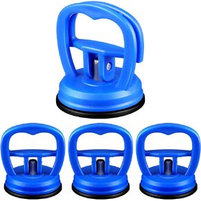 Tallew Dent Puller, 4 Pcs Suction Cup Dent Puller, Powerful Car Dent Repair Tool Remover Kit, Auto Dent Repair Tool for Glass Tiles Mirror, Granite Lifting and Objects Moving (Black)