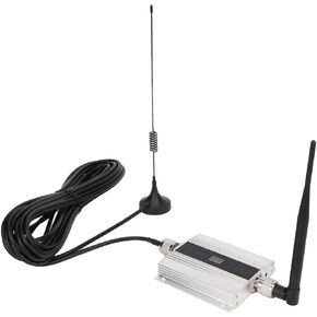 Cell Phone Signal Booster for Home and Office, High Gain 4G Mobile Phone Repeater, GSM DCS WCDMA 1800Mhz, Mobile Network Signal Amplifier with High Gain Antennas