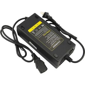 48V 12AH 1.8-2.0A Electric Bike Motor Scooter Lead Acid Battery Adapter Power Charger Supply Cord 4 Feet (3 Holes Plug)
