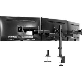 VIVO Triple Monitor Adjustable Heavy Duty Mount, Articulating Stand for 3 LCD Screens up to 24 inches STAND-V003M