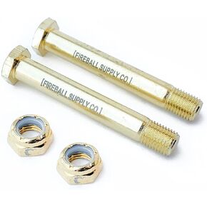 Dragon Skateboard Kingpin (2 Pack) - Upgraded Aircraft Grade Kingpin Bolt & Nut Skateboard Hardware Set for Skateboard & Longboard Trucks