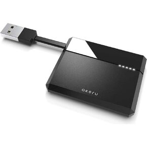 Portable CAC Card Reader DOD Military Smart Card Reader, Universal Compatibility, for Mac/Windows with LED Indicator, Compact PIV & ID Chip Card Reader, Cable Management [EAO-10]