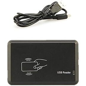 RFID Reader 125KHz Reader Reads Both 1326 Family Proximity Cards & EM4100 ID Card USB Reader Emulae Keyboard for Linux Android Win iOS + 2Pcs Card