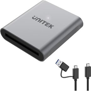 Unitek CFast Card Reader, USB 3.0 USB C CFast 2.0 Card Reader, Portable Aluminum CFast Memory Card Adapter Thunderbolt 3 Port Connection Supported, Compatible for SanDisk, Lexar, Transcend, Sony Card