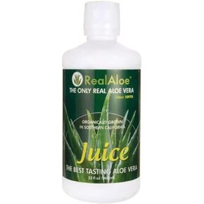 Organic Real Aloe Vera Juice, 32 OZ