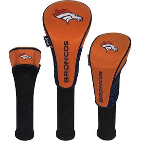 Denver Broncos Driver Fairway Hybrid Set of Three Headcovers