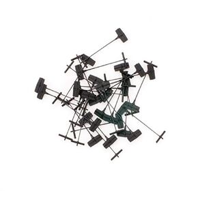 NAHANCO 954718 ½" Standard Black Tagging Gun Fasteners/Barbs, 5000/Carton